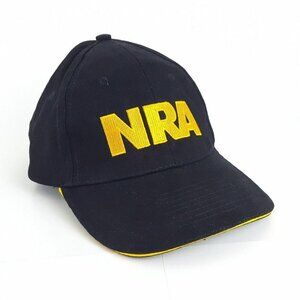 NRA Baseball Cap Strap Back BLACK National‎ Rifle Association